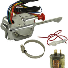 JDMSPEED New Chrome 12V Universal Street Hot Rod Turn Signal Switch For Ford GM With Flasher