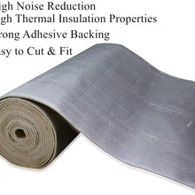 SHINEHOME Heat Shield Sound Deadener Deadening Heat Insulation Mat Noise Insulation and Dampening Mat Heat Proof Mat 72 inches x 40 inches 6mm 236mil