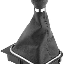 Car Gear Shift Knob, 5 Speed Auto Gear Shifter Boot Cover Replacement Gearstick Gaiter Boot for Golf 6 MK5 MK6 Jetta 2005-2014