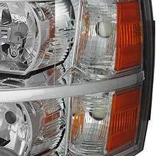 For 07-13 Chevy Silverado Pickup Truck Chrome Headlight Front Lamp Driver Left Side Driect Replacement