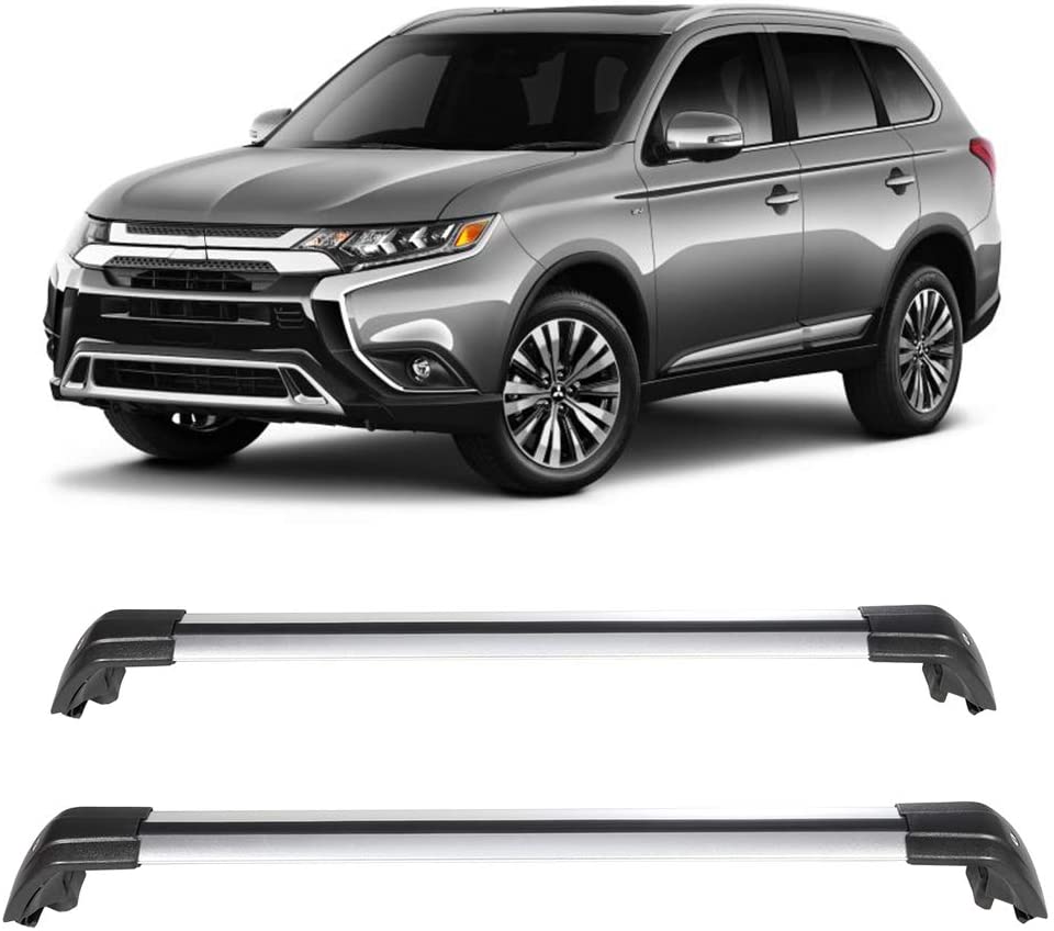 OCPTY Cross Bars Roof Rack Fit For Mitsubishi Outlander 2013-2019 Luggage Racks Rooftop Cargo Carrier Bag Luggage Kayak Canoe Bike Snowboard Skiboard