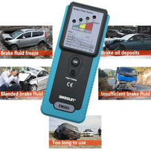 Automotive Brake Fluid Tester Car Oil Quality Diagnostic Tool 180° Pucker Oil Inspect LED Light Sound Alarm