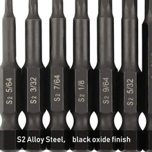 COMOWARE Allen Wrench Drill Bit Set - Hex Bits Set, Magnetic Tips, Quick Release, 10 Pack