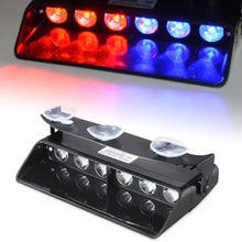 Emergency Dash Lights, 6W Red Blue LED Warning Strobe Lighting 16 Flashing Patterns for Police Car