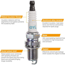 Set of 6 QYL Iridium Spark Plugs Replacement# BKR6EIX-11 3764