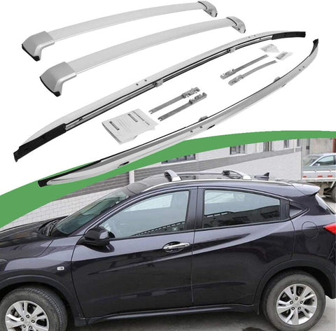 SnailAuto 4Pcs Silver Aluminium -Roof Rail Rack -Cross Bars Fit for Honda Vezel HRV HR-V 2016 2017 2018 2019 2020 2021