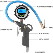 Digital Tire Pressure Gauge, Digital Tire Inflator with Pressure Gauge for Car Auto Motorcycle Bike Truck