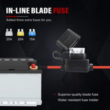 NOVSIGHT LED Light Bar Wiring Harness Kit 14AWG Heavy Duty 12V 5Pin Rocker Laser On Off Waterproof Switch Power Relay Blade Fuse-1 Lead,2 Years Warranty