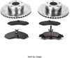 Power Stop K2965 Front Brake Kit with Drilled/Slotted Brake Rotors and Z23 Evolution Ceramic Brake Pads