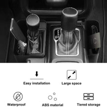 HUMUTA JL Gear Shift Console Side Storage Box, Replacement Interior Accessories, Auto Transmission Side Organizer Tray for 2018 2019 2020 Jeep Wrangler JL JLU & 2020 Jeep Gladiator JT, Set of 2