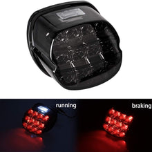 NTHREEAUTO Smoked LED Rear Tail Light Motorcycle Taillights Brake Driving Compatible with Harley Dyna Road King Electra Glide Street Bob Touring