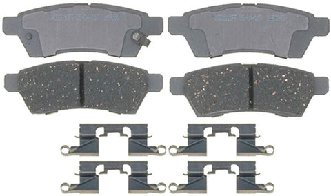 ACDelco 14D1100CH Advantage Ceramic Rear Disc Brake Pad Set with Hardware