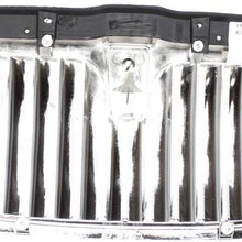 Grille Assembly Compatible with 2003-2011 Lincoln Town Car Chrome Shell and Insert Plastic