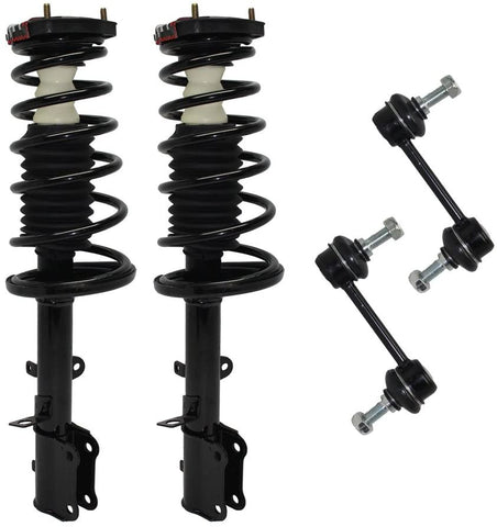 for 1993-2002 Toyota Corolla - Chevy/Geo Prizm - Both (2) REAR Driver & Passenger Side Complete Strut & Spring Assembly with (2) Sway Bar End Links - Excluding Wagon