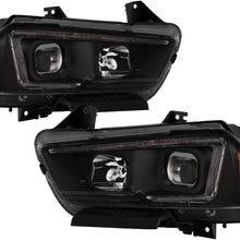 Xtune Projector Headlights for Dodge Charger 11-14 [Halogen Model Only] Switchback Turn Signals (Black)