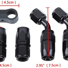 Honhill Fuel Line Hose Kit for Coolant Hose and Oil Hose Repair Projects, 10FT Fuel Line with 6AN Hose End Adapters and Hose Separator Clamps