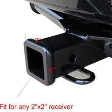 CZC AUTO Trailer Hitch Cover, 2 inch Tow Receiver Tube Plug Cap, 2" Black Hitch Ball Insert Compatible for Toyota Mercedes Mopar Audi F150 Ford GMC Truck Chevy Jeep Lexus 4runner (2"X2" 2Packs, Black)