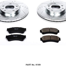 Power Stop K199 Front Brake Kit with Drilled/Slotted Brake Rotors and Z23 Evolution Ceramic Brake Pads