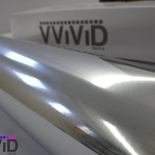 VViViD XPO Silver Chrome 5 Feet x 1 Foot Vinyl Wrap Roll Mirror Finish with Air Release Technology
