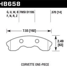 Hawk Performance HB658U.570 Disc Brake Pad, Front