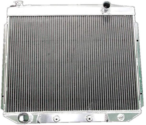 Blitech 3 Rows All Aluminum Radiator Replacement Compatible with 1957 1958 1959 Ford Fairlane Ranchero/Mercury Edsel V8