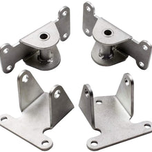 4 PCS Front Engine Motor Mount and Frame Mount Kit for Chevelle 307/350/402/454 1973-1988, and for Camaro Firebird 307/350 1974-1981