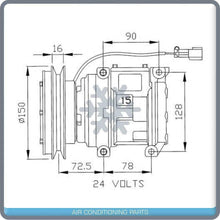 0K24261K00A New A/C Compressor For Komatsu Wheel Loader Series WA/Excavator Pc 253923746866 ST7 QT