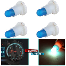 cciyu 4 Pack 12V Ice Blue T4 Neo Wedge Halogen Bulb A/C Climate Control Light Bulbs