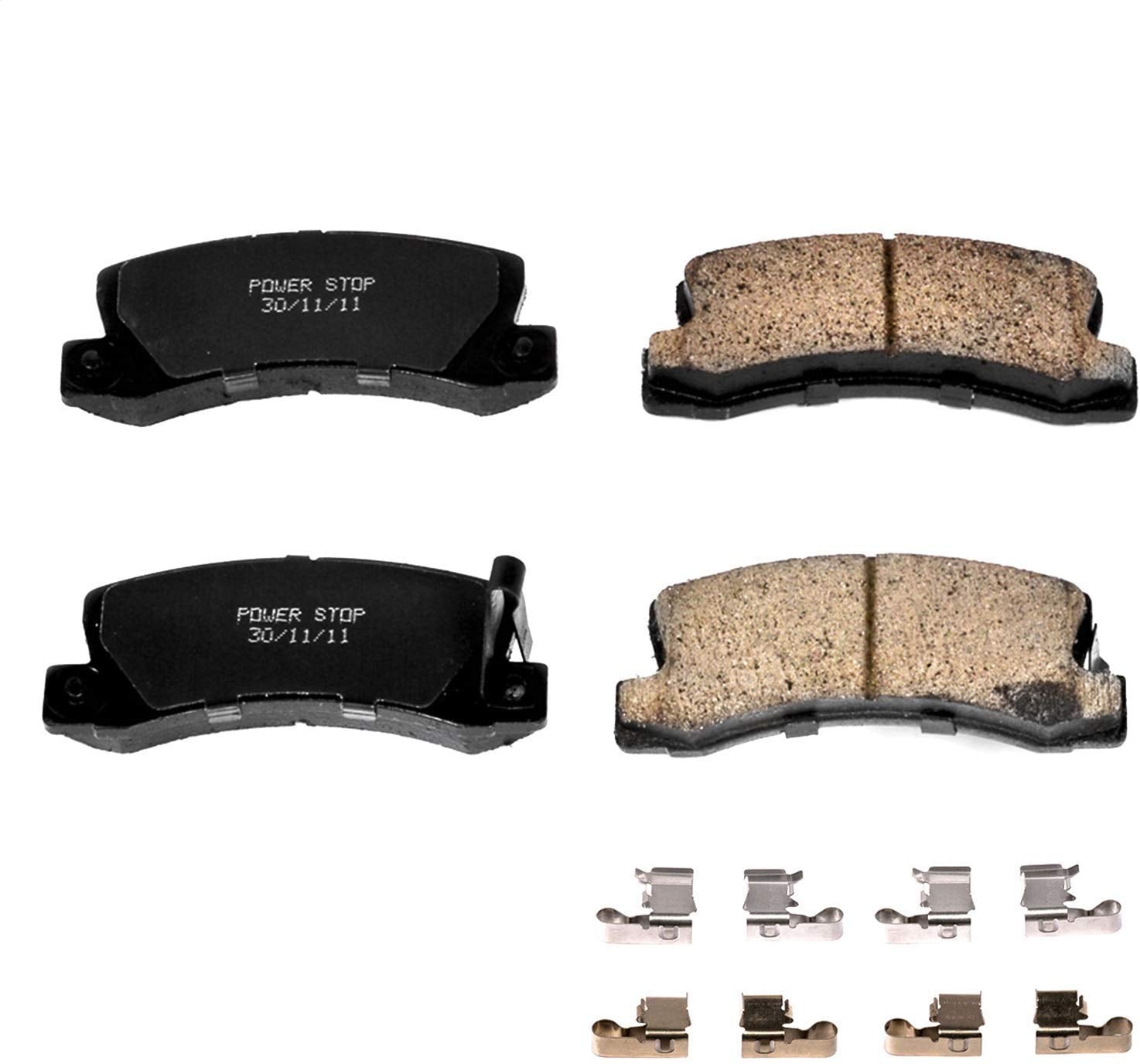 Power Stop 17-325, Z17 Rear Ceramic Brake Pads with Hardware