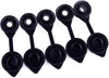 ORANDESIGNE 15PCS Gas Can Vent Cap Replacement Gas Container Breather Part Allow for Faster Flowing Fuel Fit Any Fuel Gas Water Diesel Can Black