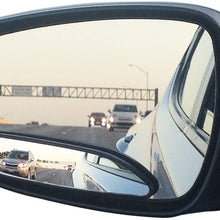 Blind Spot Mirrors. long design Car Mirror for blind side by Utopicar for traffic safety. Door mirrors for great rear view! [stick-on] (2 pack)