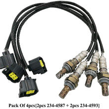 Automotive-leader 4Pcs 234-4587 234-4593 Upstream Downstream Oxygen Sensor 1 Sensor 2 for 2005 2006 Jeep Commander Grand Cherokee Liberty Dodge Durango Ram 1500 Manual Trans Exc.Calif 3.7L 5.7L
