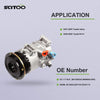 SCITOO AC Compressor for Toyota Camry 2006-2008 for Toyota RAV4 2.4L 2007-2009 CO 11178JC