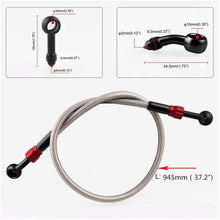 SHOUNAO M10 Hydraulic Reinforced Brake Clutch Oil Hose Line Pipe with Movable Joint Fit for Motorcycle ATV Dirt Pit Bike
