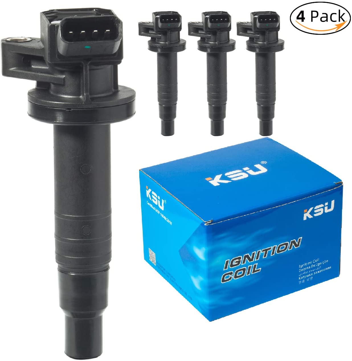 KSU Compatible With Ignition coil pack for 05 Toyota Celica 2001 Chevy prizm coil 2001-2008 Toyota corolla coil GT VE Matrix MR2 Spyder 2000 2003 2009 Pontiac Vibe 1.8L UF247 UF315(1 Pack)
