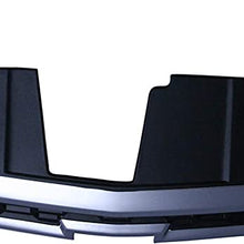 Grille Compatible with 2011-2014 Chevrolet Cruze Chrome Shell/Painted Black Insert