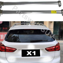 YiXi-Partswell 2Pcs Roof Rack Cross Bars Crossbar Baggage Luggage Rack Stainless Steel Fit for BMW X1 F48 2016-2021 - Silver
