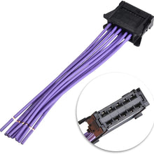 Suuonee Blower Resistor Connector, ABS Blower Resistor Connector Wiring Harness for Renault Megane 02-16 7701209803 7701060001