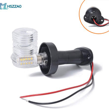 MHSZZAO 12V DC LED Fixed Mount All-Round Navigation Marine Boat Yacht Stern Anchor LED Navigation Light All Round 360°White Light