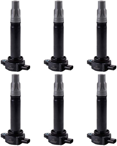 MAS Ignition Coil Pack of 6 Replacement for Dodge Charger Nitro Chrysler Volkswagen 2.5L 3.7L 3.5L V6 UF502 UF-609 C1522