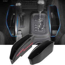 INSAUTO JK JKU Gear Tray Gear Shifter Organizer for Jeep Wrangler 2011-2018 JK JKU Rubicon Sport Sahara Center Console Side Storage Box,Manual Transmission Side Pocket ABS Black Interior Accessories