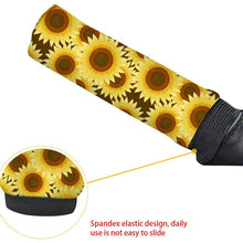 INSTANTARTS Colorful Paws Women Men Auto Interior Accessories Set - 3 pcs,Steering Wheel Cover&Handbrake Cover&Gear Shift Stick Cover for Most Cars