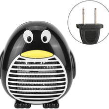 Mini Heater Fan, Household Electric Heater Portable Office Desktop Portable Heater Fan Mini Electric Fan Heater Warmer for Winter PTC Ceramic Heating (Black)