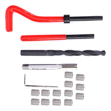 20Pcs Thread Repair Kit, Stainless Steel M8x1 Rethreading Tap Set for Female Thread Repairing Accessory Assortment Kit, Sturdy and Durable for Auto Parts, Air Separation Equipment, Radiators, etc