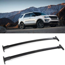 Fastspace Roof Rack Crossbars Fit for Ford Explorer 2016-2019 Top Roof Baggage Rack - Max Load 100LBS 2 Pcs Aluminum Luggage Crossbars Cargo Rooftop Carrier