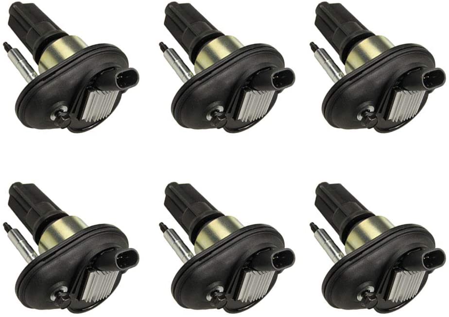 6 PCS Ignition Coil For V8 L6 5.3L 4.2L 03-05 TRAILBLAZER / 02-05 TRAILBLAZER EXT - 03-04 ENVOY / 02-05 ENVOY XL / 04-05 ENVOY XUV - 03-08 ASCENDER - 02-04 BRAVADA - 04-05 RAINIER