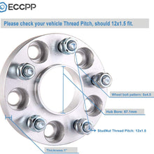 ECCPP 5x4.5 Hubcentric Wheel Spacers 4X 25mm 5x114.3 to 5x114.3 Wheel spacers for Ford Jeep Hyundai Genesis Coupe Sedan Veloster Mazda3 Mazda5 Mazda6 RX8 MX5 CX7 MX6
