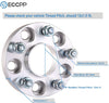 ECCPP 5x4.5 Hubcentric Wheel Spacers 4X 25mm 5x114.3 to 5x114.3 Wheel spacers for Ford Jeep Hyundai Genesis Coupe Sedan Veloster Mazda3 Mazda5 Mazda6 RX8 MX5 CX7 MX6