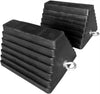 MAXXHAUL 80681-10'X8'X6' Solid Rubber Heavy Duty Wheel Chock with Eyebolt, 2 Pack