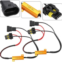 Akozon LED Decoders 2Pcs Car LED Decoders for 9005/9006 Headlight Anti Hyper Flash No Error Load Resistor Wiring Harness